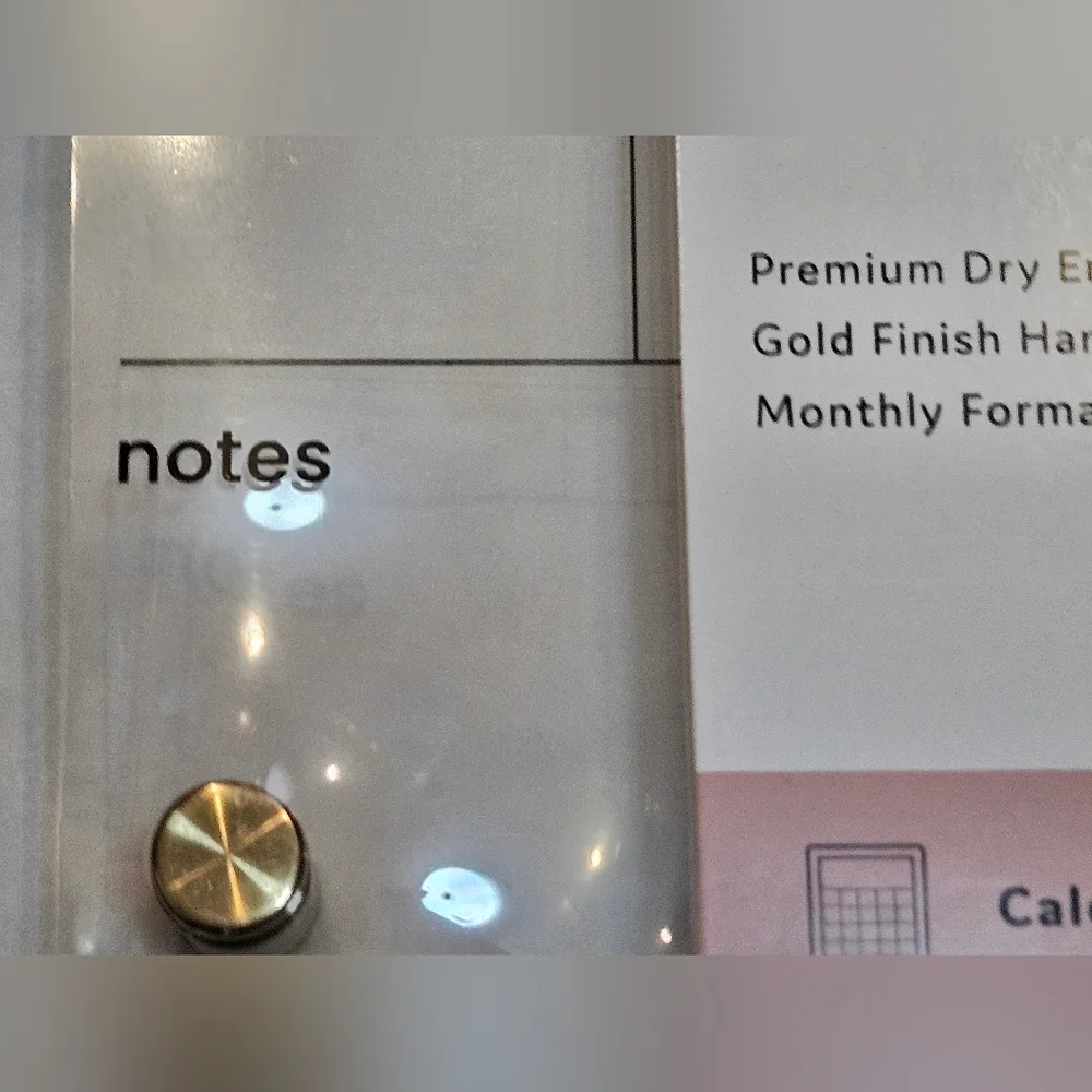 Clear Acrylic Dry Erase Calendar